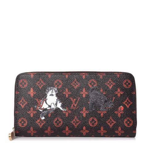 LOUIS VUITTON Catogram Zippy Wallet Marron 